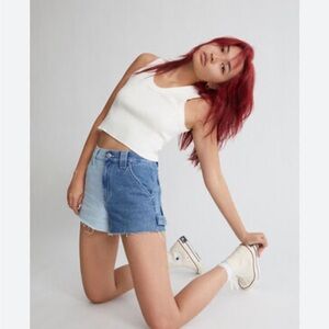 PacSun Two Tone Utility Jean Shorts